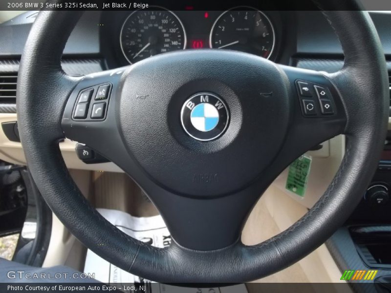 Jet Black / Beige 2006 BMW 3 Series 325i Sedan