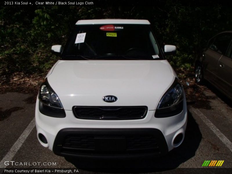 Clear White / Black Soul Logo Cloth 2013 Kia Soul +