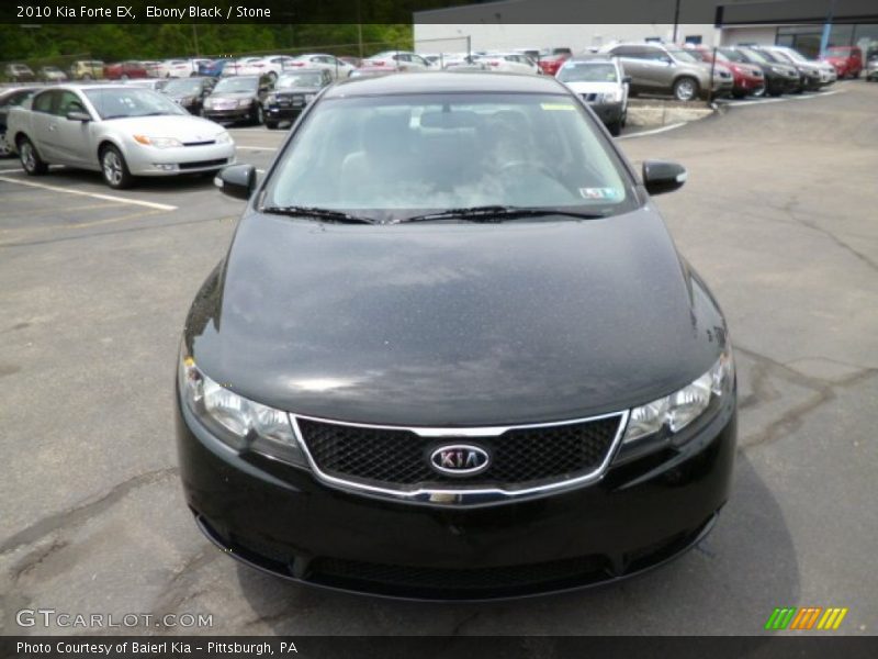 Ebony Black / Stone 2010 Kia Forte EX