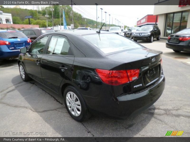 Ebony Black / Stone 2010 Kia Forte EX