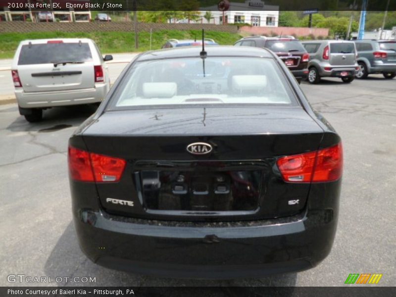 Ebony Black / Stone 2010 Kia Forte EX