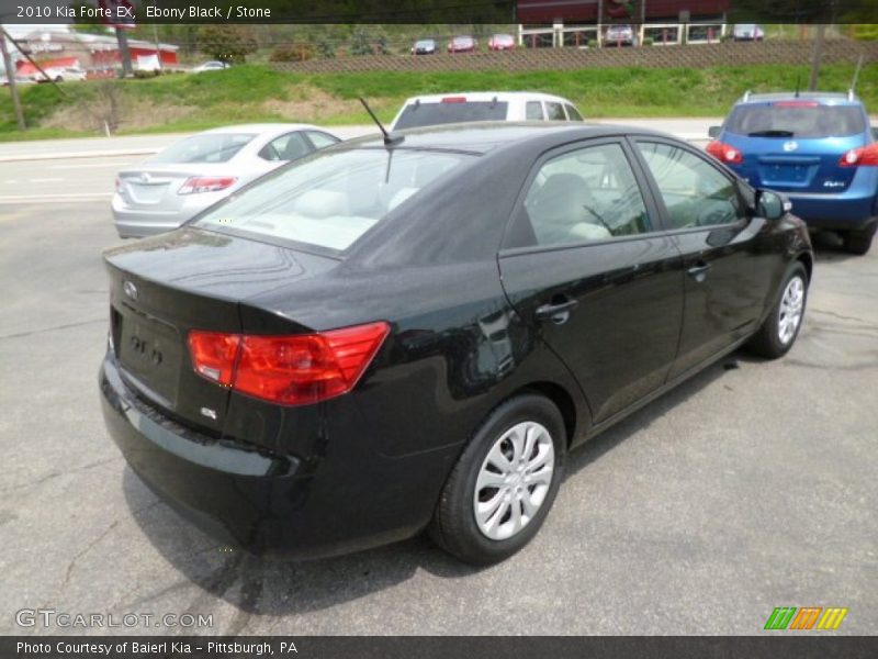 Ebony Black / Stone 2010 Kia Forte EX