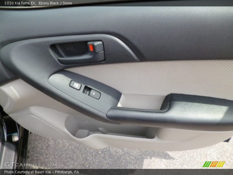 Ebony Black / Stone 2010 Kia Forte EX