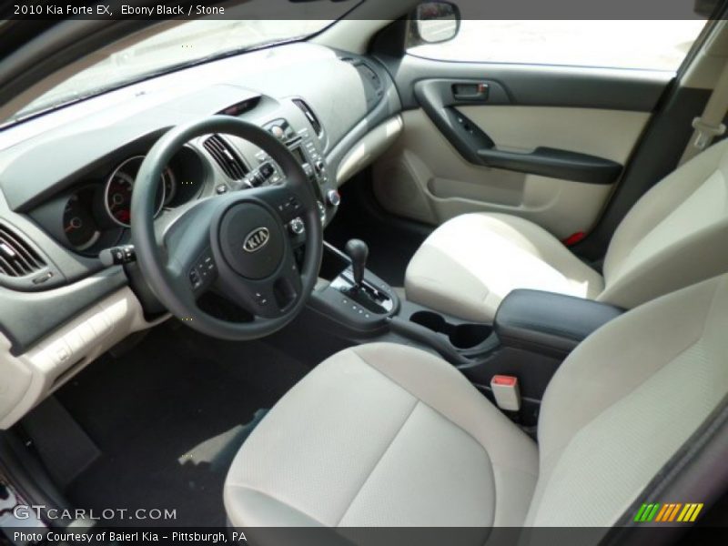 Ebony Black / Stone 2010 Kia Forte EX