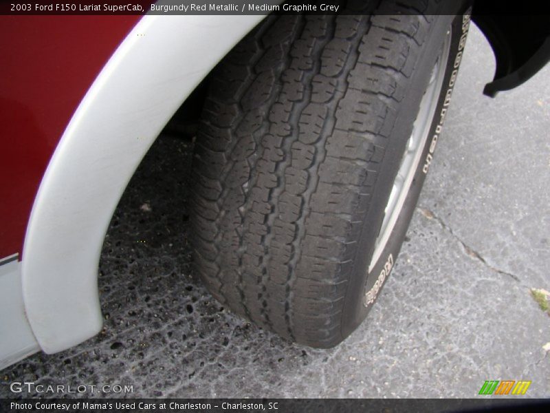 Burgundy Red Metallic / Medium Graphite Grey 2003 Ford F150 Lariat SuperCab