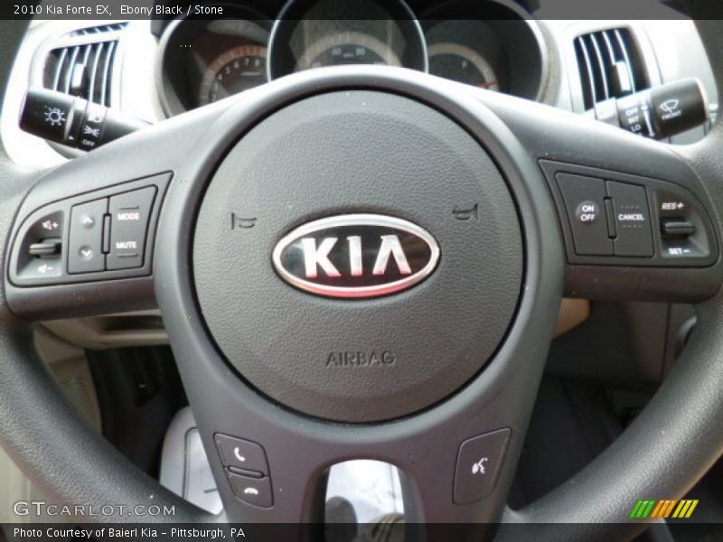 Ebony Black / Stone 2010 Kia Forte EX