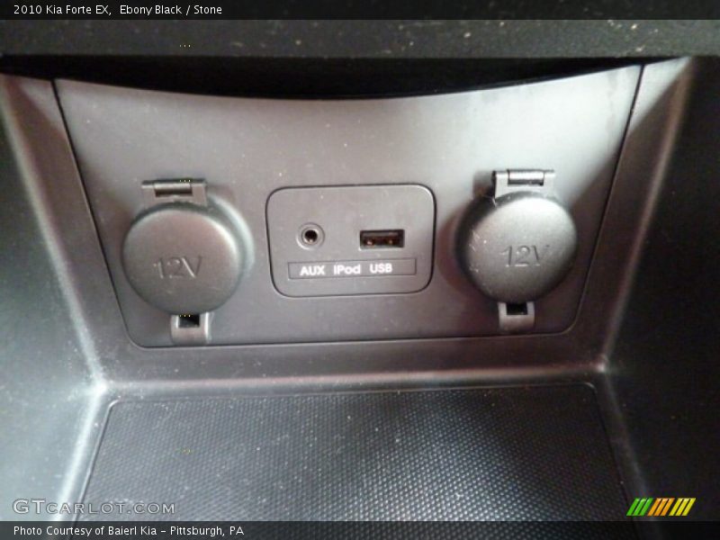 Ebony Black / Stone 2010 Kia Forte EX