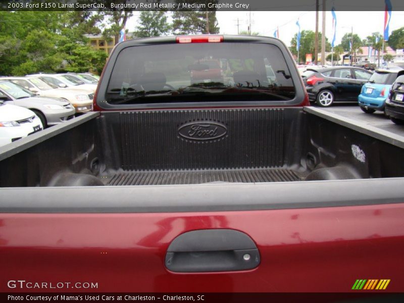 Burgundy Red Metallic / Medium Graphite Grey 2003 Ford F150 Lariat SuperCab