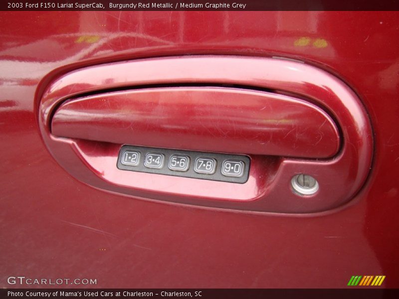 Burgundy Red Metallic / Medium Graphite Grey 2003 Ford F150 Lariat SuperCab