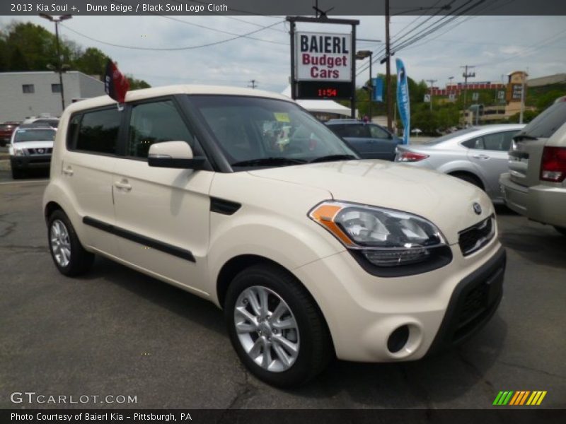 Dune Beige / Black Soul Logo Cloth 2013 Kia Soul +