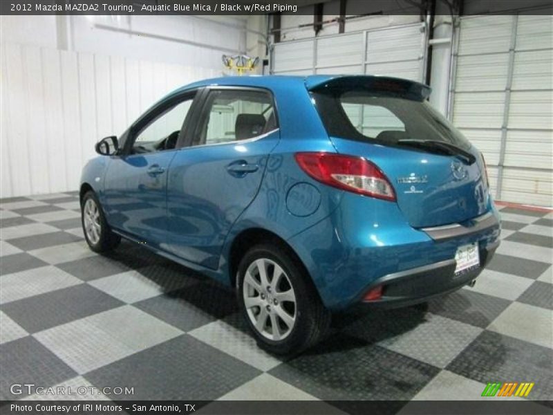 Aquatic Blue Mica / Black w/Red Piping 2012 Mazda MAZDA2 Touring