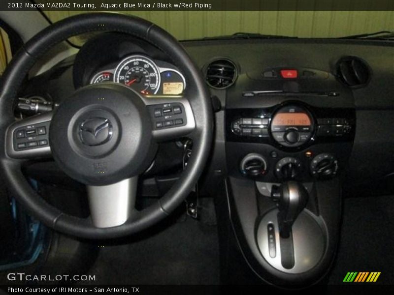 Aquatic Blue Mica / Black w/Red Piping 2012 Mazda MAZDA2 Touring
