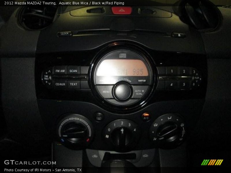 Aquatic Blue Mica / Black w/Red Piping 2012 Mazda MAZDA2 Touring