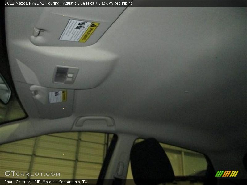 Aquatic Blue Mica / Black w/Red Piping 2012 Mazda MAZDA2 Touring