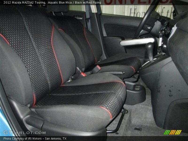 Aquatic Blue Mica / Black w/Red Piping 2012 Mazda MAZDA2 Touring