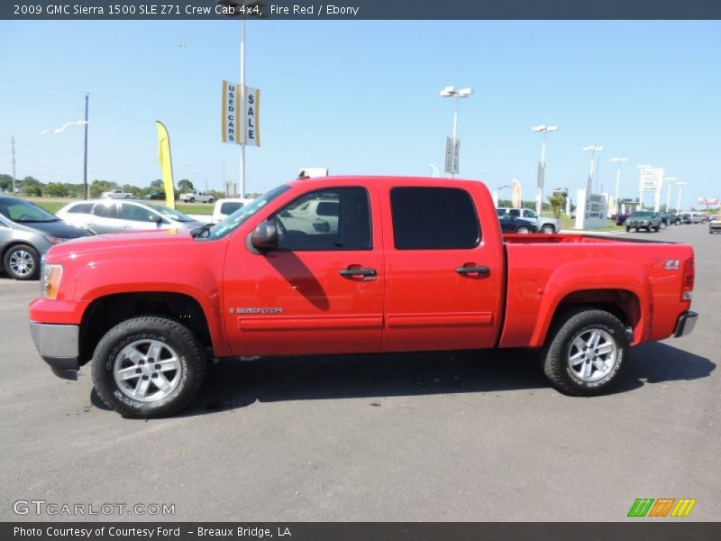 Fire Red / Ebony 2009 GMC Sierra 1500 SLE Z71 Crew Cab 4x4