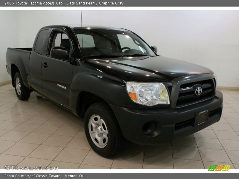 Black Sand Pearl / Graphite Gray 2006 Toyota Tacoma Access Cab