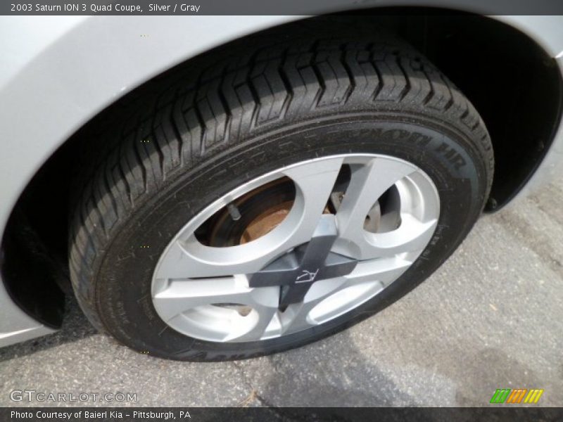 Silver / Gray 2003 Saturn ION 3 Quad Coupe