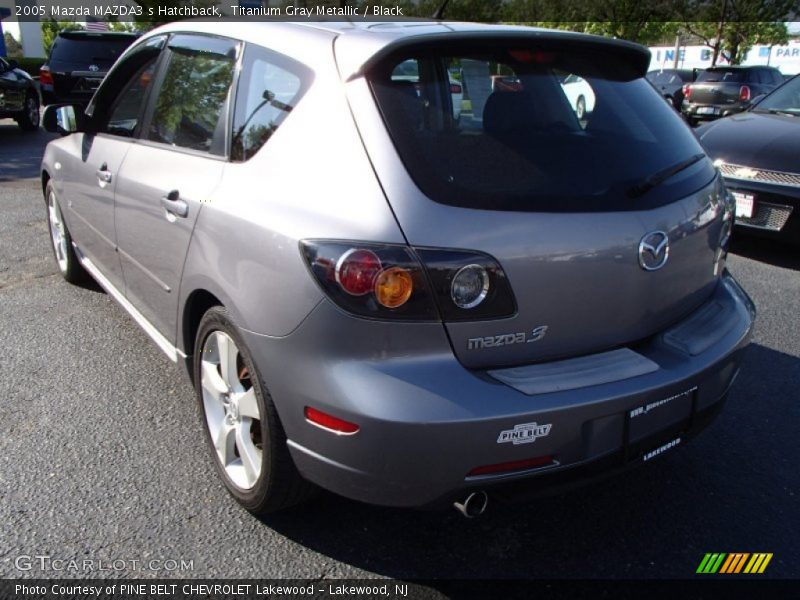 Titanium Gray Metallic / Black 2005 Mazda MAZDA3 s Hatchback