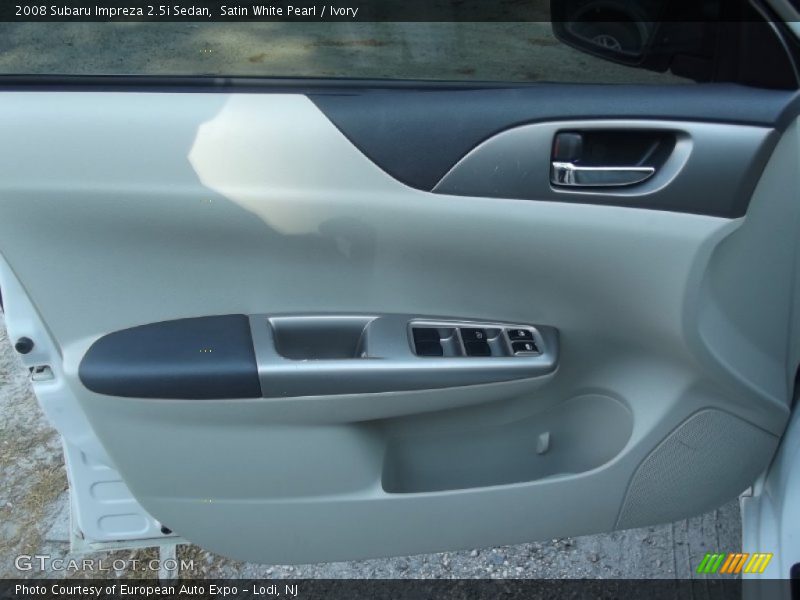 Satin White Pearl / Ivory 2008 Subaru Impreza 2.5i Sedan