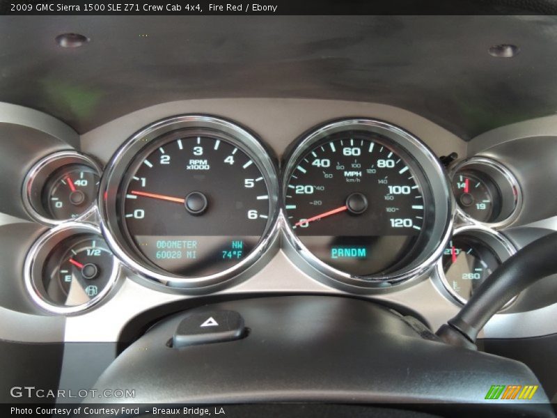 Fire Red / Ebony 2009 GMC Sierra 1500 SLE Z71 Crew Cab 4x4