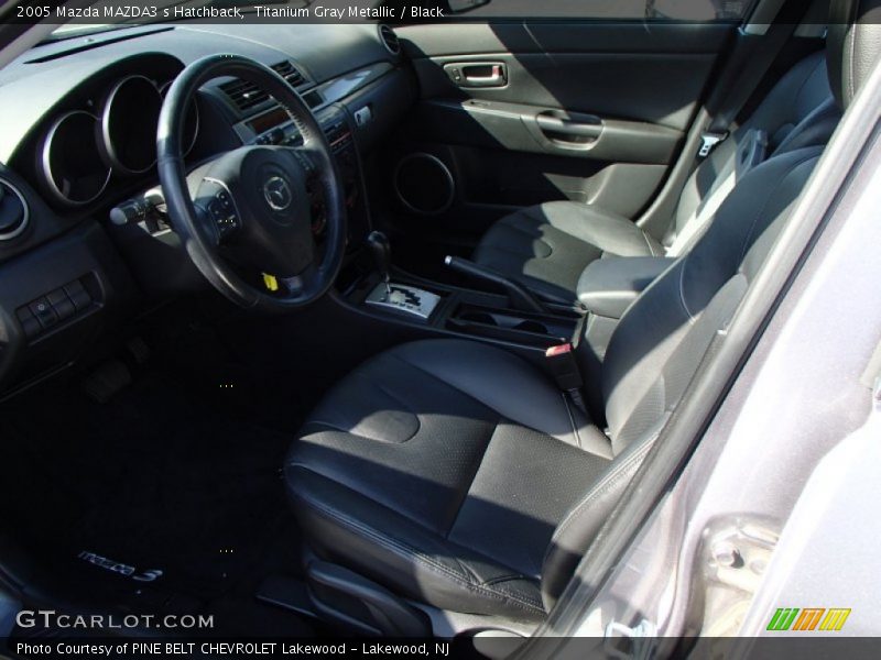 Titanium Gray Metallic / Black 2005 Mazda MAZDA3 s Hatchback