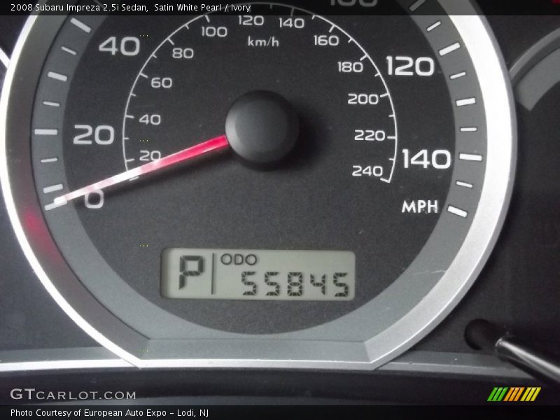 Satin White Pearl / Ivory 2008 Subaru Impreza 2.5i Sedan