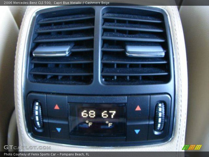 Capri Blue Metallic / Cashmere Beige 2006 Mercedes-Benz CLS 500