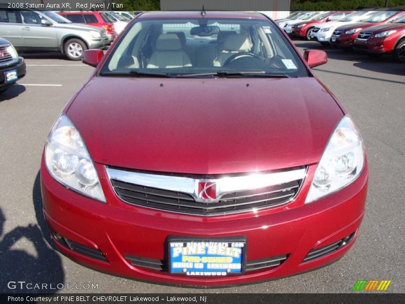 Red Jewel / Tan 2008 Saturn Aura XR