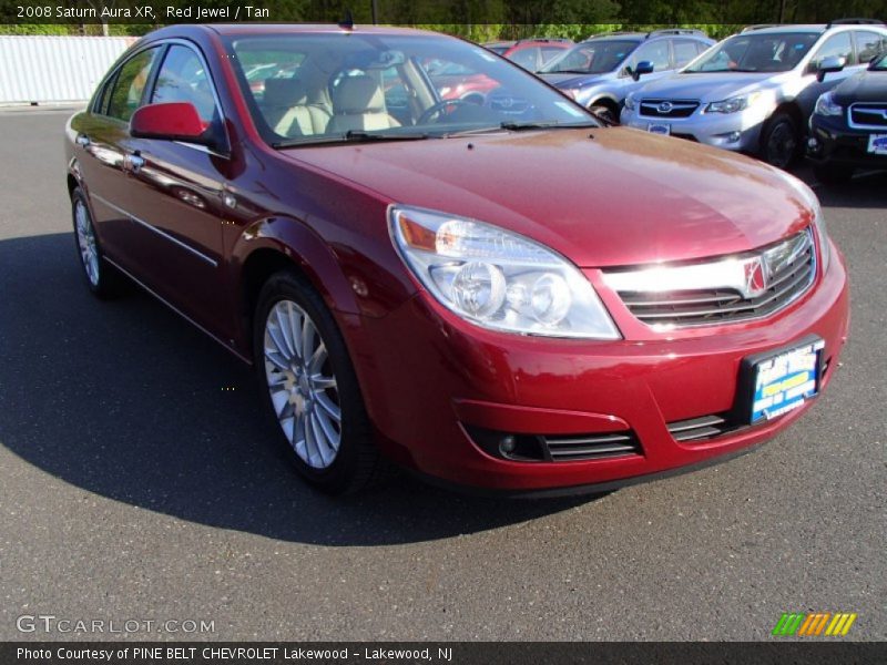 Red Jewel / Tan 2008 Saturn Aura XR