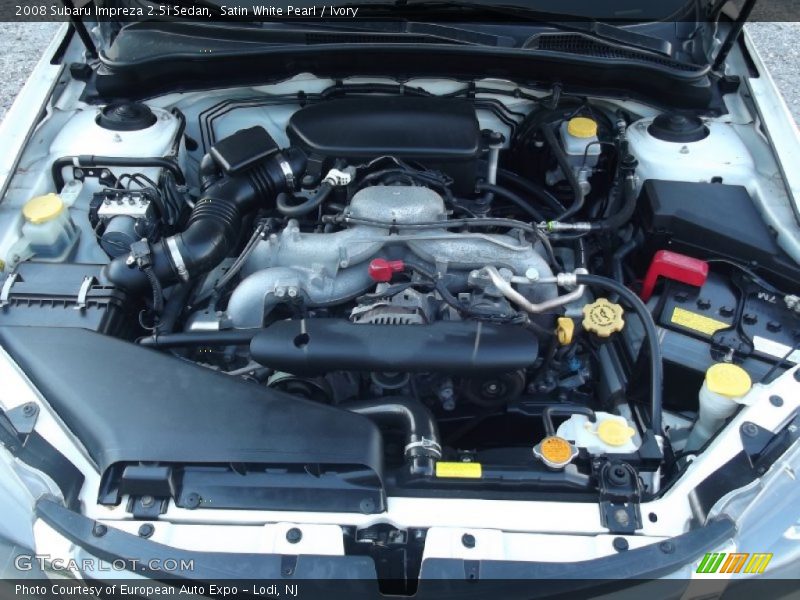 Satin White Pearl / Ivory 2008 Subaru Impreza 2.5i Sedan