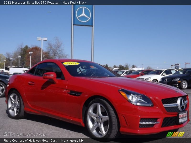 Mars Red / Black 2012 Mercedes-Benz SLK 250 Roadster