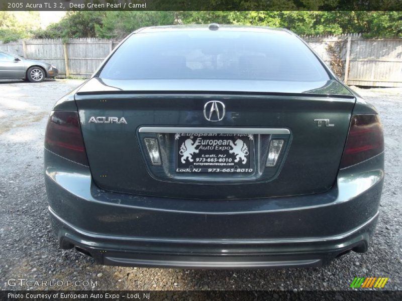 Deep Green Pearl / Camel 2005 Acura TL 3.2