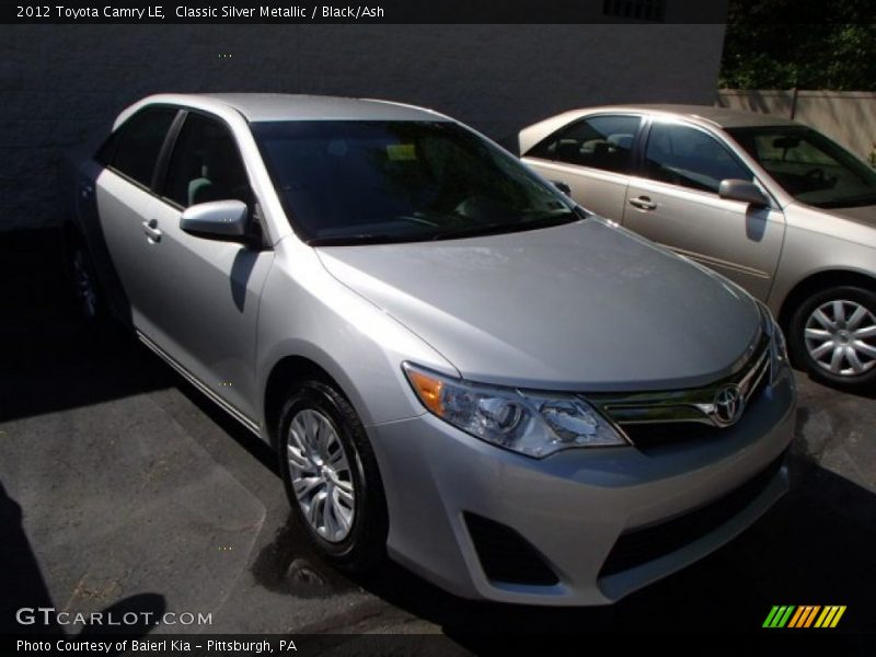 Classic Silver Metallic / Black/Ash 2012 Toyota Camry LE
