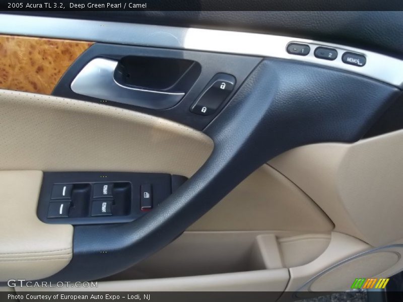 Deep Green Pearl / Camel 2005 Acura TL 3.2