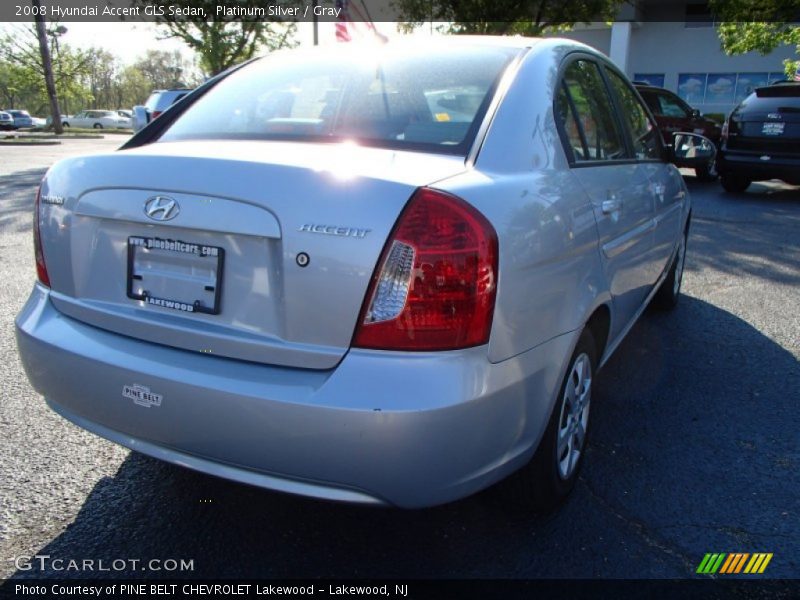 Platinum Silver / Gray 2008 Hyundai Accent GLS Sedan