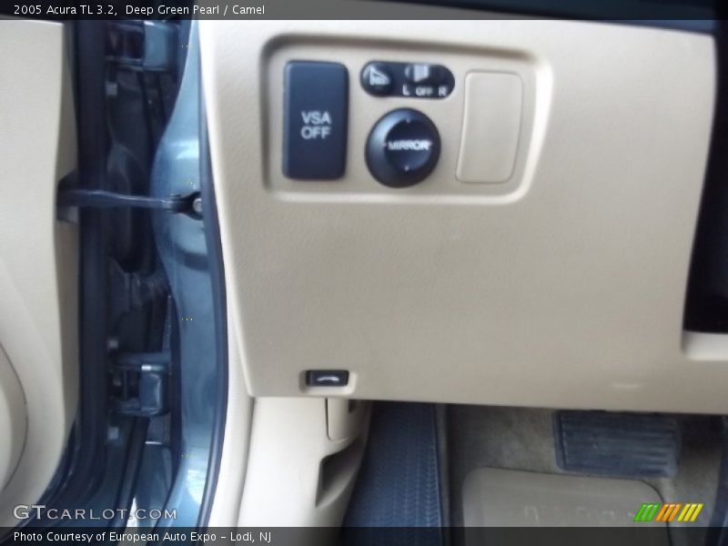 Deep Green Pearl / Camel 2005 Acura TL 3.2