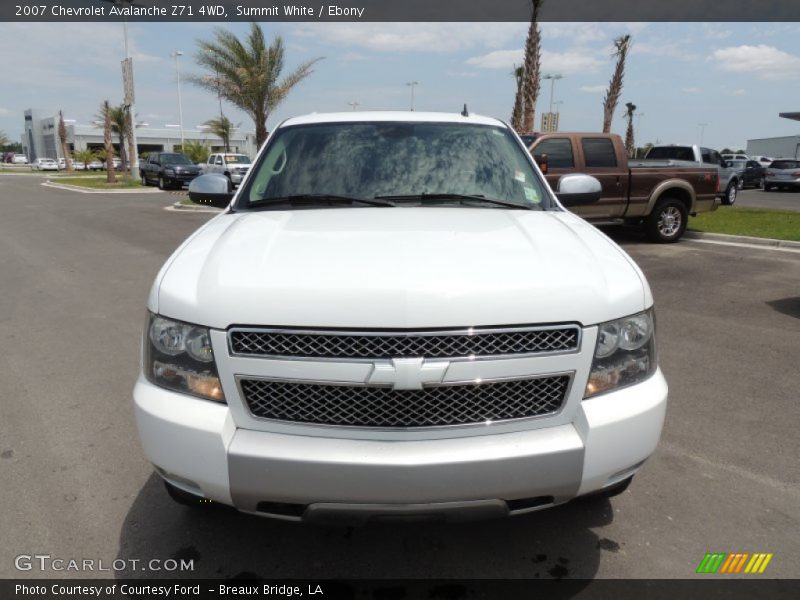 Summit White / Ebony 2007 Chevrolet Avalanche Z71 4WD