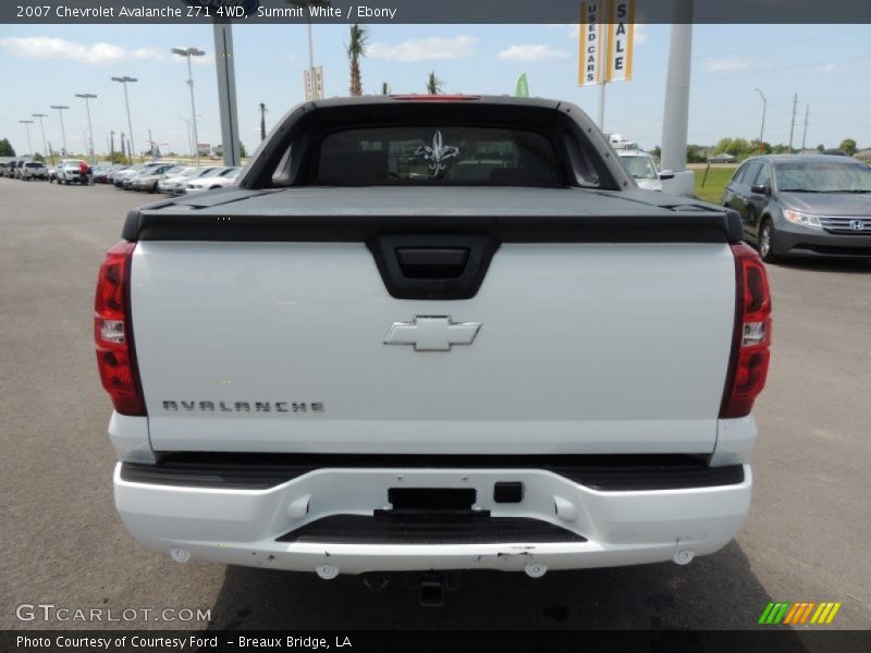 Summit White / Ebony 2007 Chevrolet Avalanche Z71 4WD