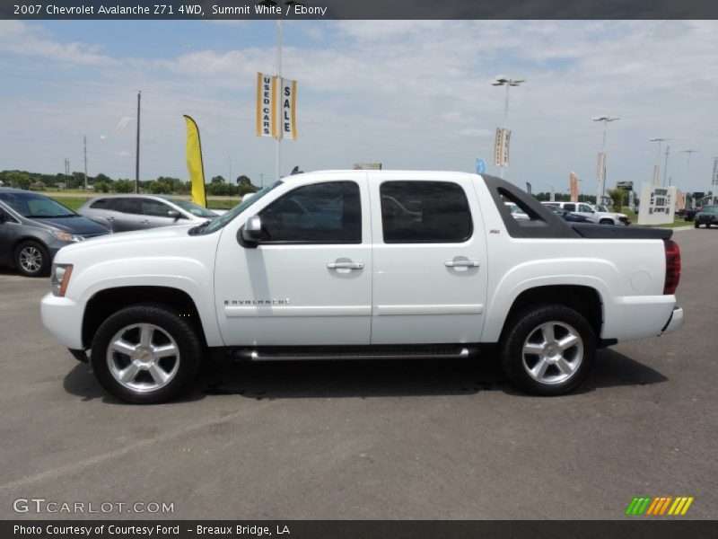 Summit White / Ebony 2007 Chevrolet Avalanche Z71 4WD
