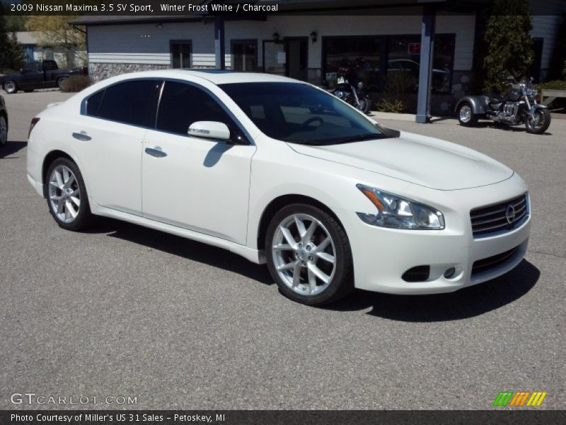 Winter Frost White / Charcoal 2009 Nissan Maxima 3.5 SV Sport