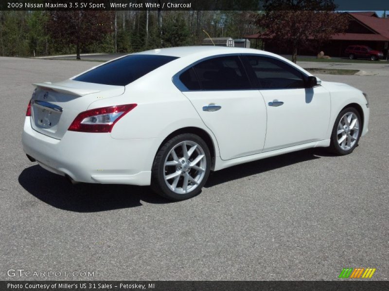 Winter Frost White / Charcoal 2009 Nissan Maxima 3.5 SV Sport