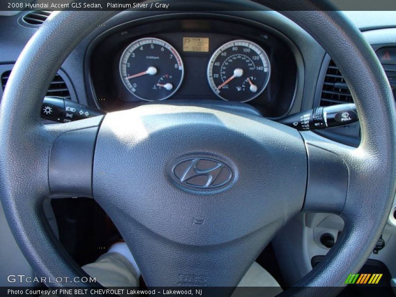 Platinum Silver / Gray 2008 Hyundai Accent GLS Sedan