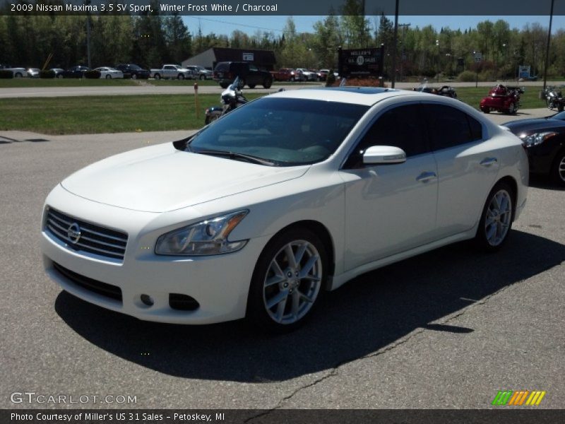 Winter Frost White / Charcoal 2009 Nissan Maxima 3.5 SV Sport