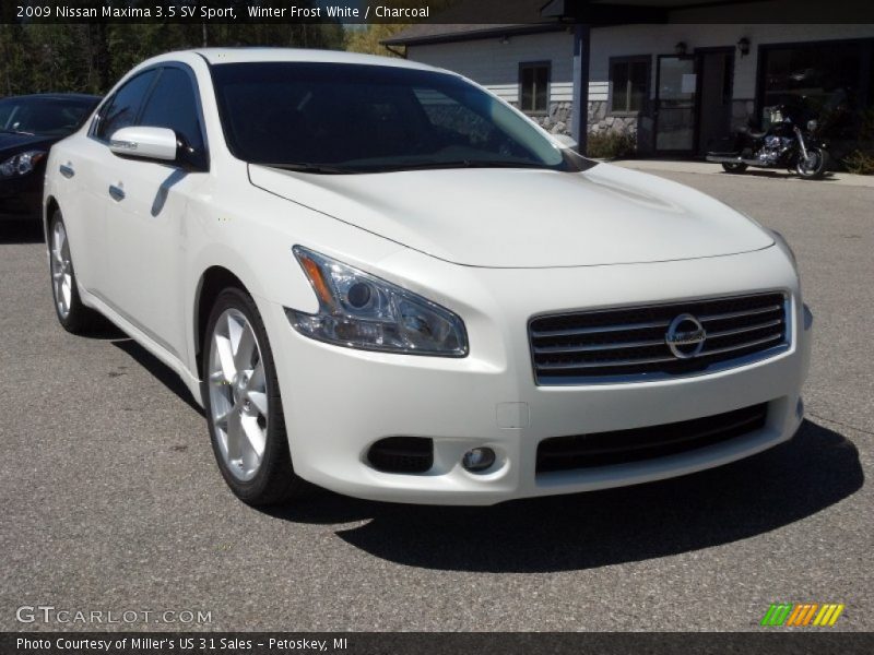 Winter Frost White / Charcoal 2009 Nissan Maxima 3.5 SV Sport