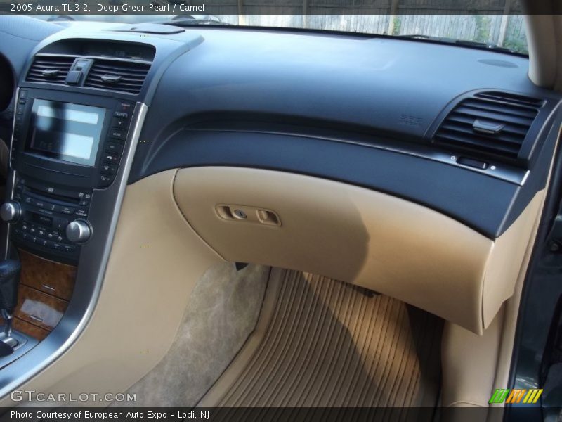 Deep Green Pearl / Camel 2005 Acura TL 3.2