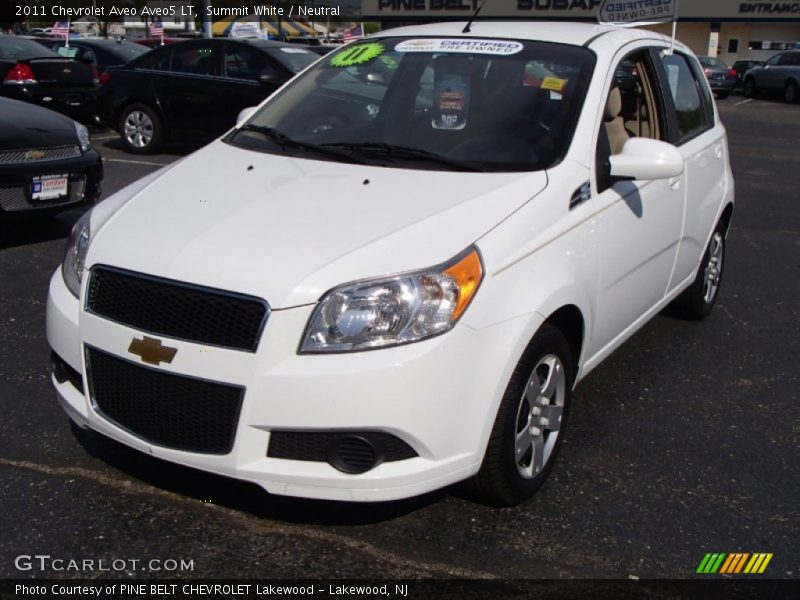 Summit White / Neutral 2011 Chevrolet Aveo Aveo5 LT