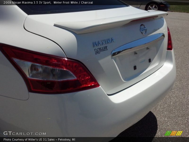 Winter Frost White / Charcoal 2009 Nissan Maxima 3.5 SV Sport