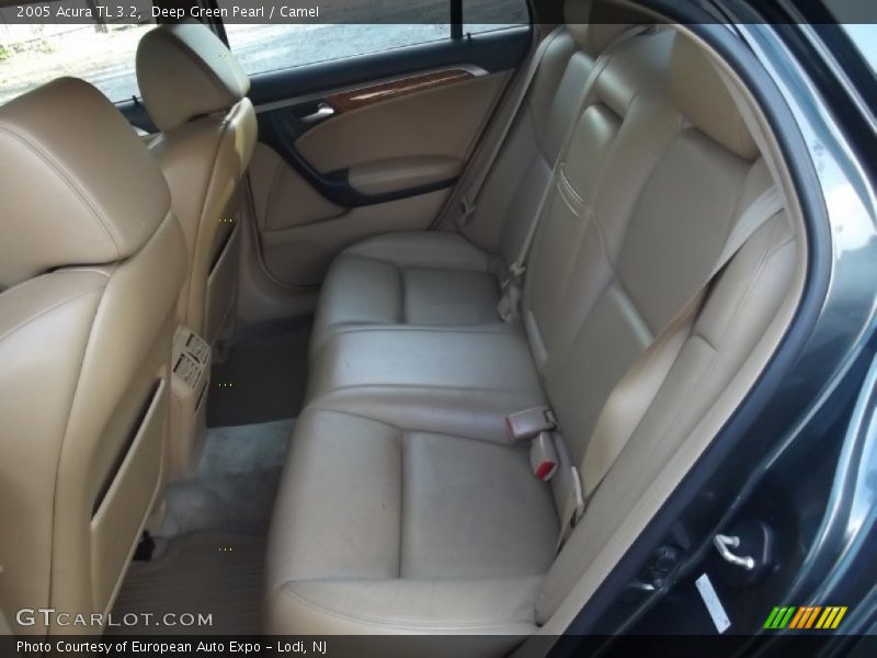 Deep Green Pearl / Camel 2005 Acura TL 3.2