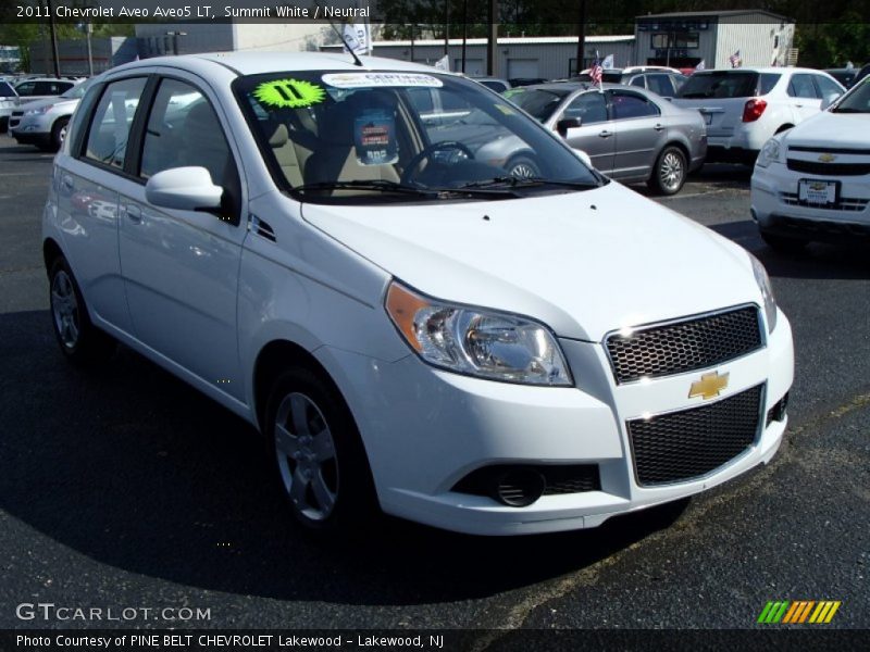 Summit White / Neutral 2011 Chevrolet Aveo Aveo5 LT